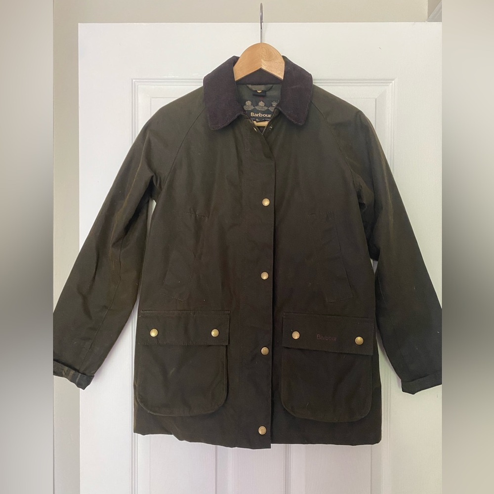 Barbour Beadnell Wax Jacket - size 4 / 34